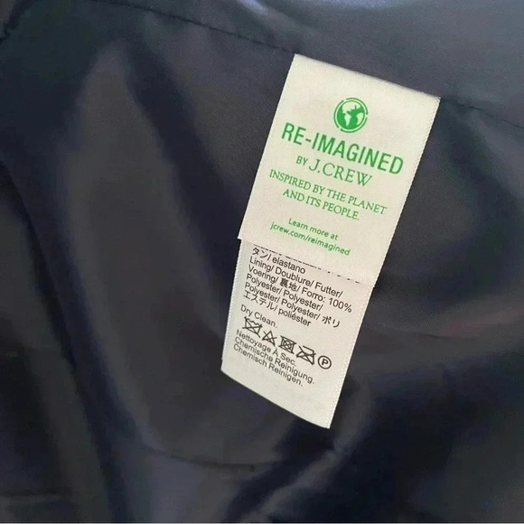 J. Crew Collection Willa blazer in tipped stretch velvet Green Sz 2 Tall - Picture 10 of 12